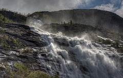 Langfoss waterfall, Etne.