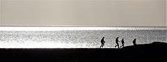 marcher sur la mer,