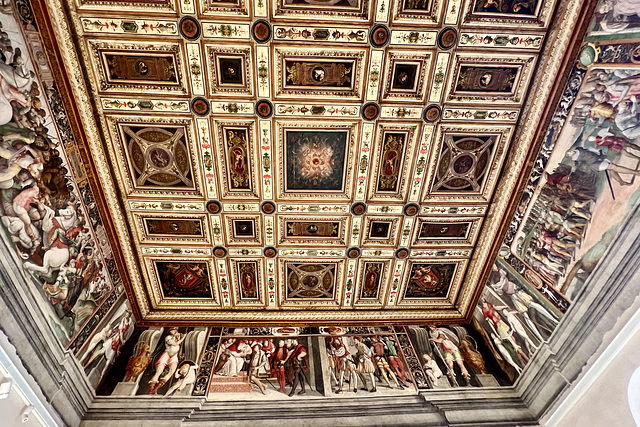 Perugia 2023 – Galleria Nazionale dell’Umbria – Ceiling of the Farnese Room