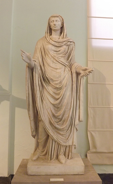 The So-Called Sybil, Portrait Statue of Octavia the Younger in the Naples Archaeological Museum, July 2012