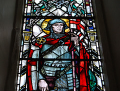 Detail of War Memorial Window, Lowther Church, Cumbria