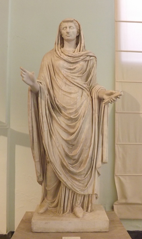 The So-Called Sybil, Portrait Statue of Octavia the Younger in the Naples Archaeological Museum, July 2012