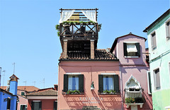 Luxus-Dachterrasse in Burano.