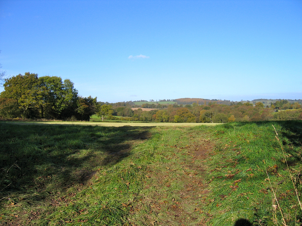 Worcestershire countryside around Castle Hill Farm