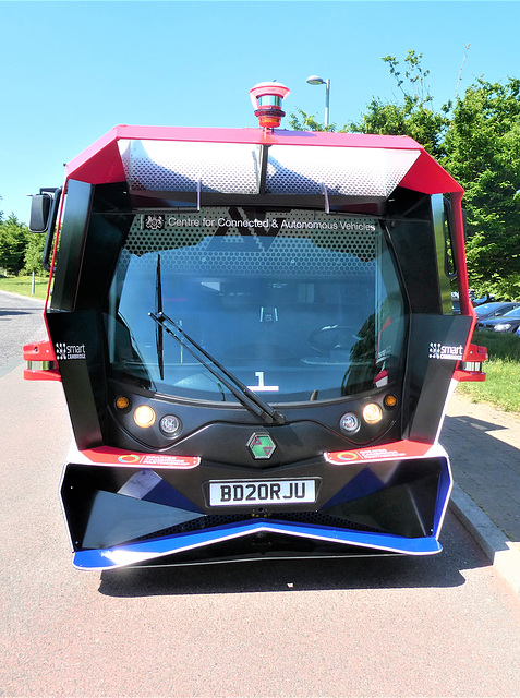 Autonomous vehicle trial, Cambridge - 16 Jun 2021 (P1080603)