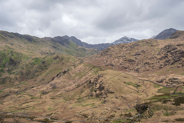 Welsh mountains with Snowdon in the background