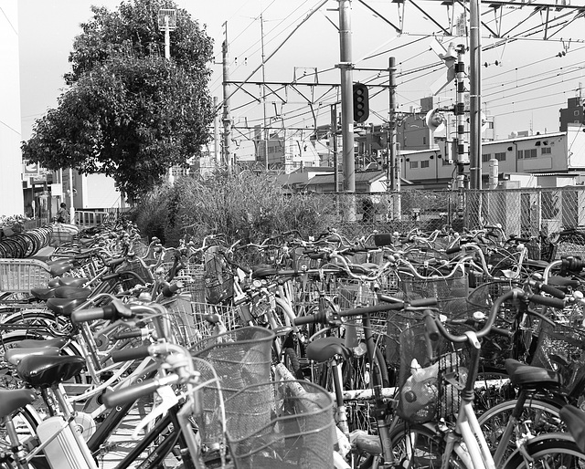 Bikes of commuters