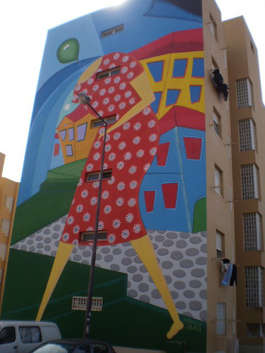 Mural by Márcio Bahia (Brazil).