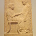 Grave Stele of Aristylla from Piraeus in the National Archaeological Museum of Athens, May 2014