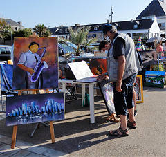 au marché de la peinture,