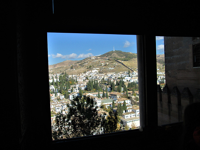 Window with a view over Albaicín.