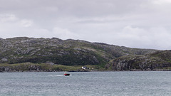 Handa Island - ferry coming from Port of Tarbet