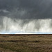 A curtain of rain clouds