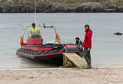 Handa Island - ferry landing from Port of Tarbet