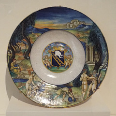 Plate with the Flaying of Marsayas in the Getty Center, June 2016