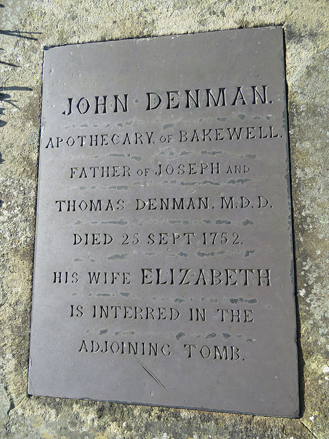 bakewell  church, derbs (102)c18 chest tomb of john denman, apothecary, +1752