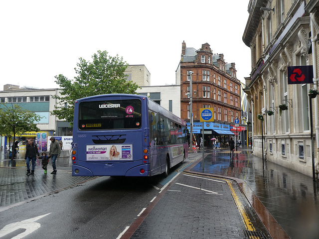 First Leicester Citybus 66820 (MX05 CEJ) in Leicester - 27 Jul 2019 (P1030374)