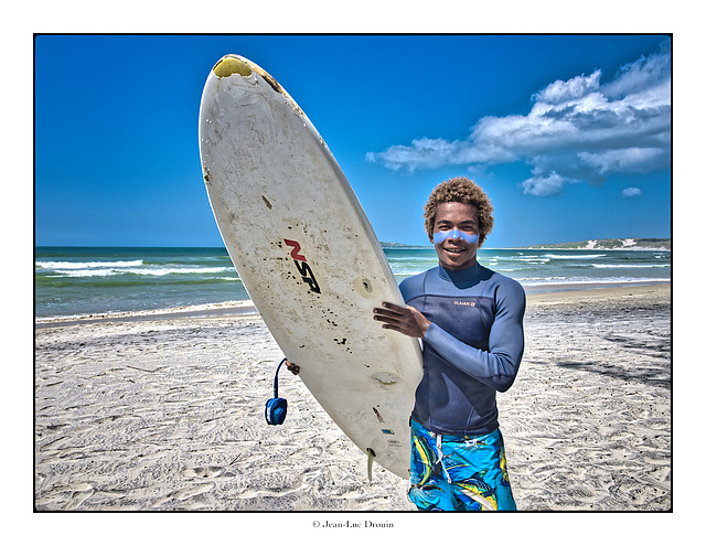 André, champion de surf