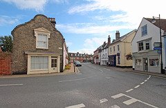 Earsham Street from the corner of Chaucer Street, Bungay, Suffolk