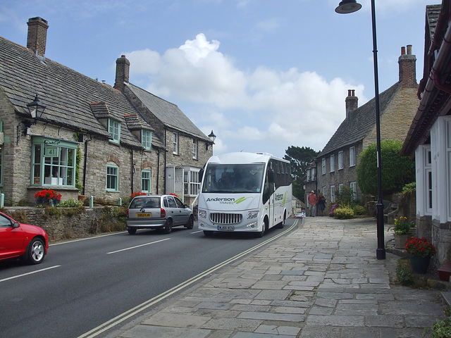 DSCF3826 Anderson Travel WJ66 KCU in Corfe Castle - 28 Jul 2018