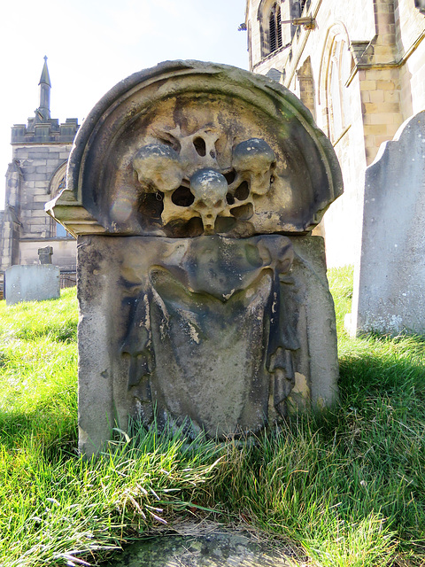 bakewell  church, derbs (104)c18 tomb of thomas pidcock, plumber +1718