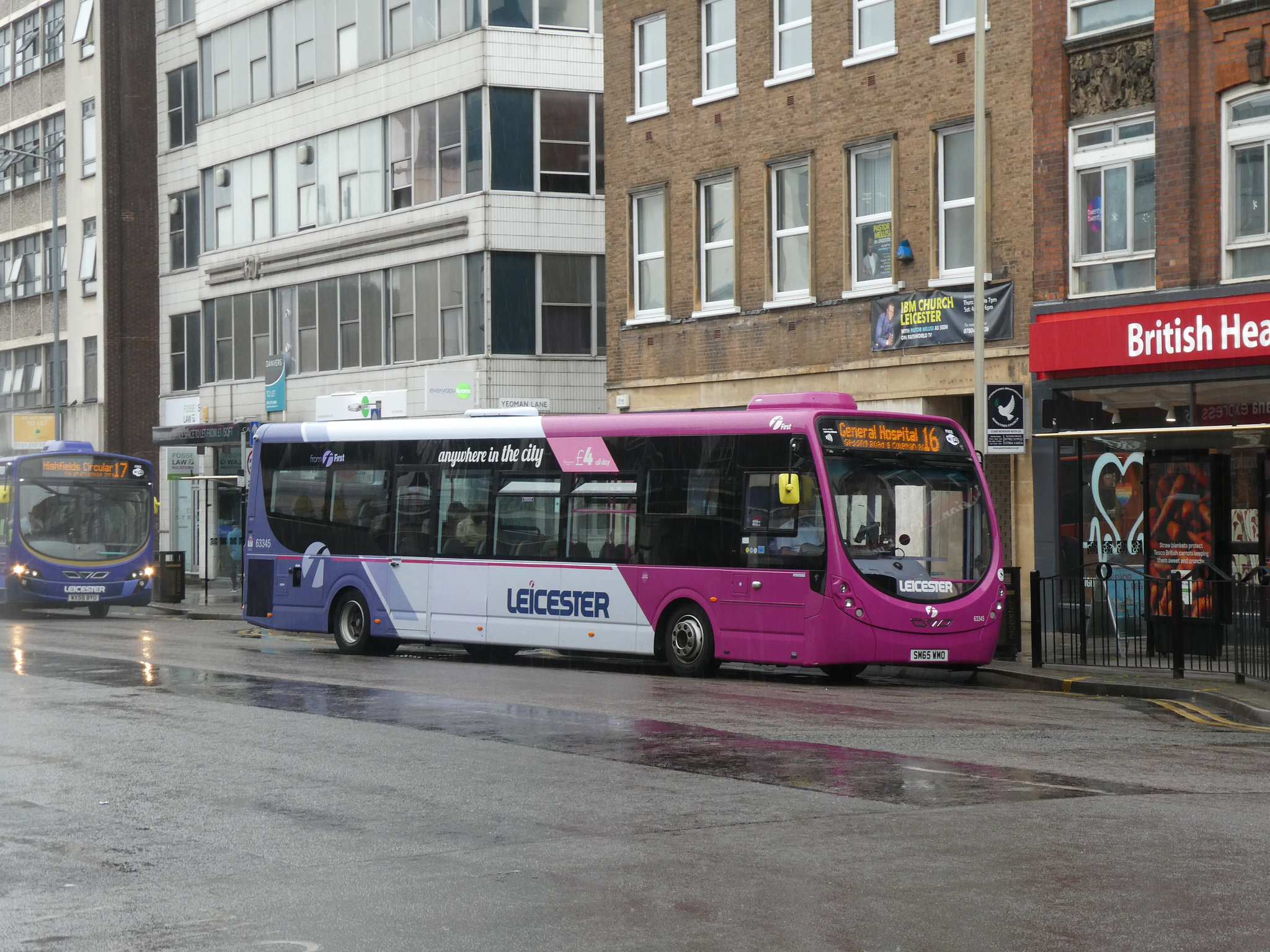 First Leicester Citybus 63345 (SM65 WMO) in Leicester - 27 Jul 2019 (P1030196)