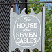 Sign from the House of the Seven Gables in Salem, June 2010