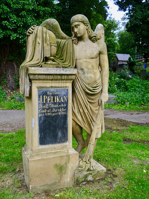 Prague 2019 – Olšany Cemetery – Grave of Josef Pelikan