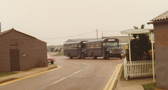 USAF buses at RAF Mildenhall - Mar 1981