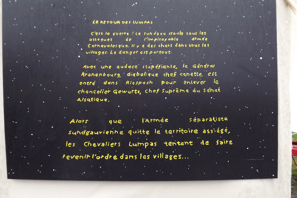 Carnaval Oltingue 2016 (star wars crawl)