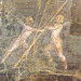 Detail of a Wall Painting of Cupids Near an Altar from a Villa Near the Palace at Portici in the Naples Archaeological Museum, July 2012