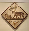 Mosaic with a Panther and Dionysiac Symbols in the Naples Archaeological Museum, July 2012