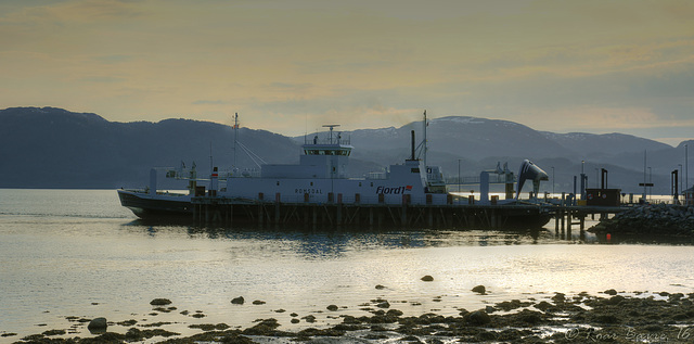 The Halsa fjord car ferry