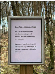O&S(meme) - flick n stick for dog poop