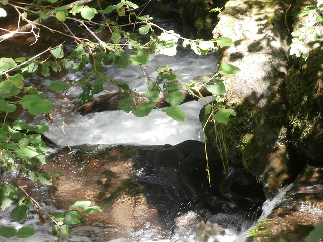 Lovely pools made by the rushing water