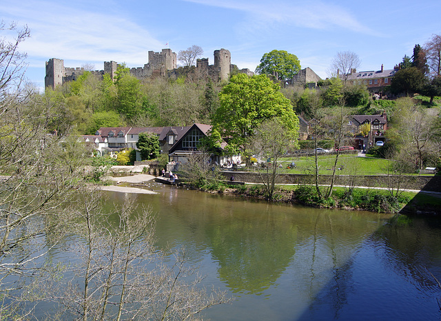 Ludlow Castle and the Green Cafe