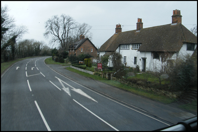 roadside houses at Scotsgrove