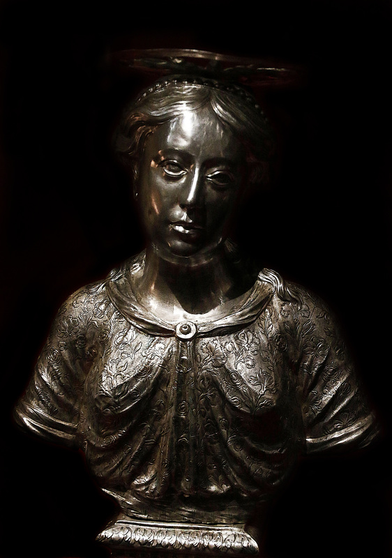 Buste en argent de Vittoria - Artiste Arrigo Brunich - Musée de Florence