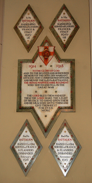 War Memorial, Birmingham Cathedral