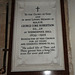 Memorial to Major George Coke Robertson of Widmerpool Hall, Widmerpool Church, Nottinghamshire