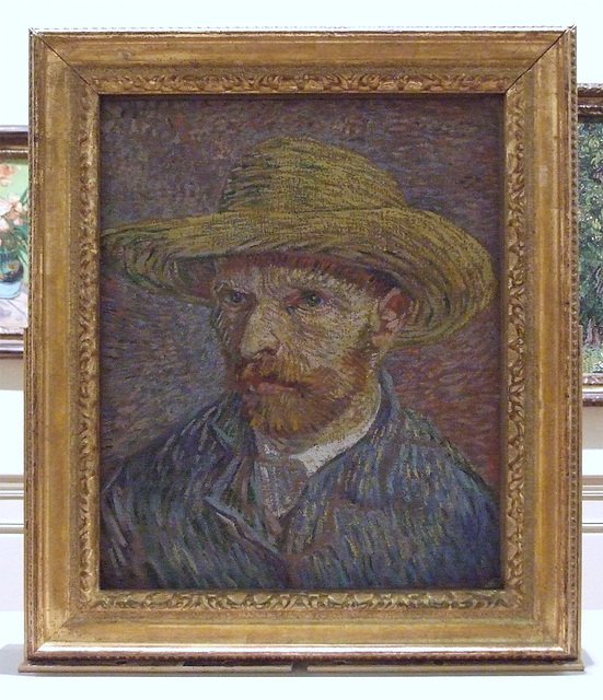 Self-Portrait with a Straw Hat by Van Gogh in the Metropolitan Museum of Art, May 2011