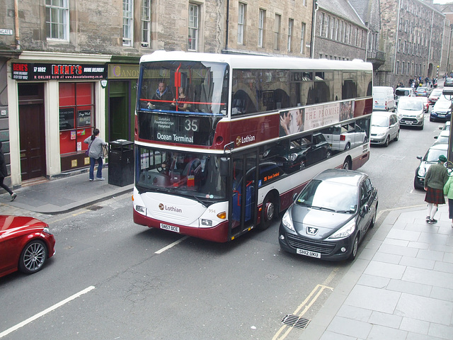 DSCF7300 Lothian Buses 994 (SN57 DCE) on the Royal Mile in Edinburgh - 7 May 2017 DSCF7300 Lothian Buses 994 (SN57 DCE) on the Royal Mile in Edinburgh - 7 May 2017