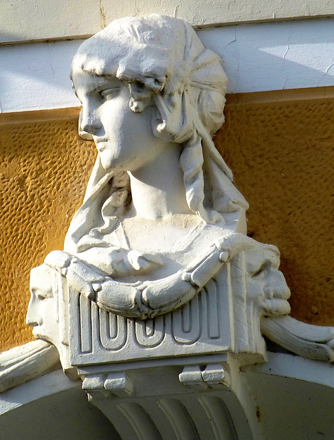 Detail der Kurhaus-Fassade