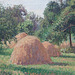 Detail of Haystacks, Morning, Eragny by Pissarro in the Metropolitan Museum of Art, May 2011 Detail of Haystacks, Morning, Eragny by Pissarro in the Metropolitan Museum of Art, May 2011