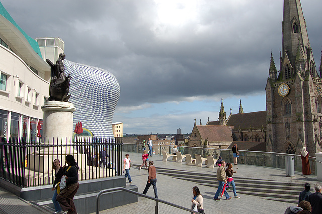 Nelson Memorial and St Martin's Church, Bullring, Birmingham