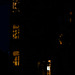 abendlicher Hinterhof