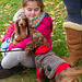 La petite fille aux petits chiens