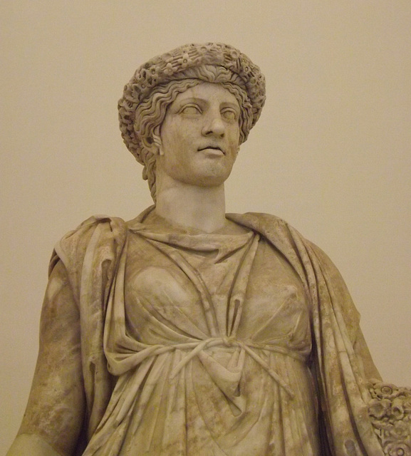 Detail of The So-Called Pomona or Flor Minor in the Naples Archaeological Museum, July 2012