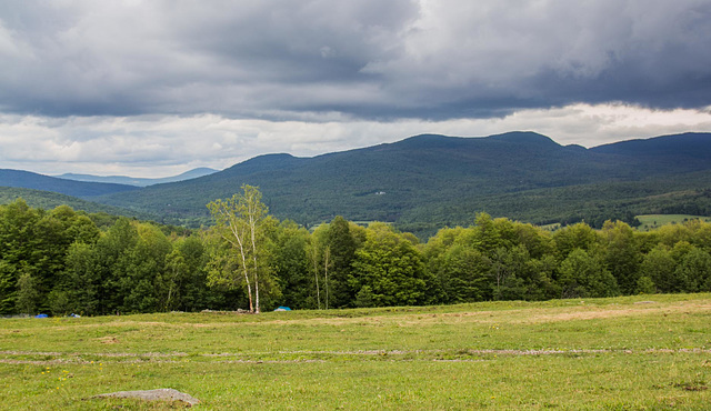 Vue des sentiers du Domaine Au diable Vert