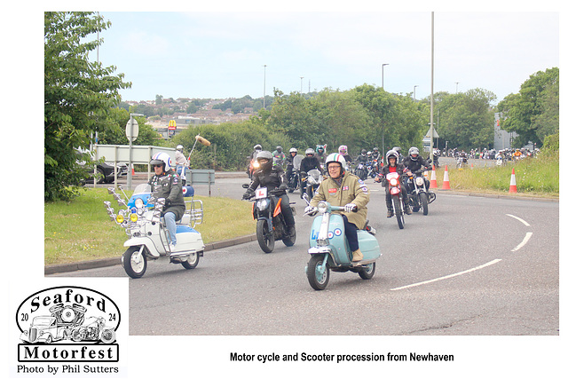 Go mods, go! It's all rockers behind you - Seaford Motorfest 23 6 2024